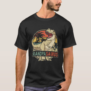 Grandpasaurus Rex Dinosaur Grandpa Papa Family Mat T-Shirt