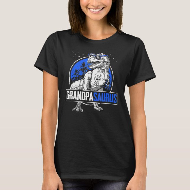 Grandpasaurus Rex Dinosaur Grandpa Saurus Family M T-Shirt (Front)