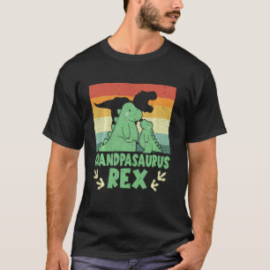 Grandpasaurus Rex Grandpa Dinosaur Grandparents Da T-Shirt