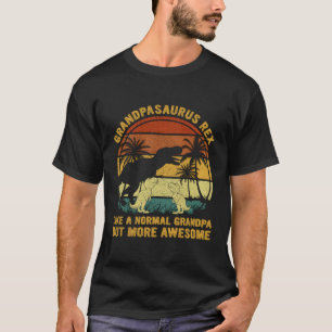 Grandpasaurus Rex More Awesome Normal Grandpa Fath T-Shirt
