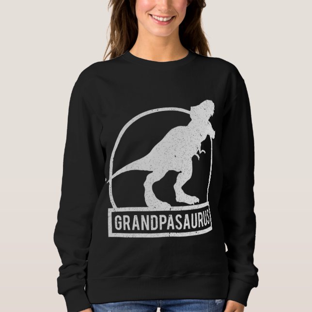 Grandpasaurus T Rex Dinosaur Funny Grandpa Christm Sweatshirt (Front)