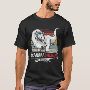 GRANDPASAURUS T Rex Dinosaur Grandpa Saurus Birthd T-Shirt