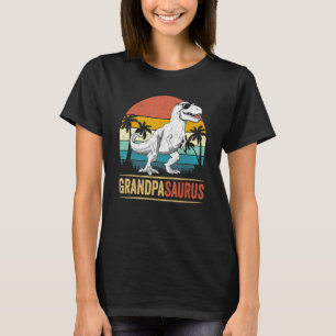 Grandpasaurus T Rex Dinosaur Grandpa Saurus Family T-Shirt