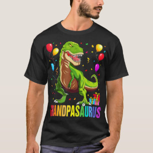 Grandpasaurus T Rex Dinosaur Grandpa Saurus Family T-Shirt