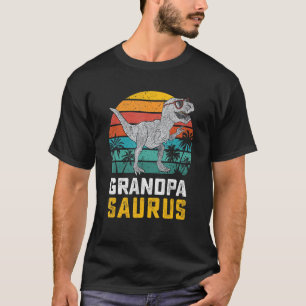 Grandpasaurus T Rex Dinosaur Grandpa Saurus Family T-Shirt