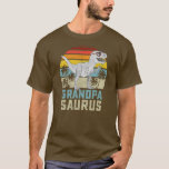 Grandpasaurus T Rex Dinosaur Grandpa Saurus T-Shirt<br><div class="desc">Grandpasaurus T Rex Dinosaur Grandpa Saurus Family Matching Gift. Perfect gift for your dad,  mum,  papa,  men,  women,  friend and family members on Thanksgiving Day,  Christmas Day,  Mothers Day,  Fathers Day,  4th of July,  1776 Independent day,  Veterans Day,  Halloween Day,  Patrick's Day</div>