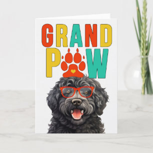 GrandPAW Barbet GrandDOG Grandparents Day Holiday Card