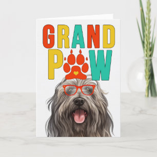 GrandPAW Bergamasco GrandDOG Grandparents Day Holiday Card