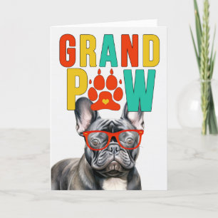 GrandPAW Frenchie GrandDOG Grandparents Day Holiday Card