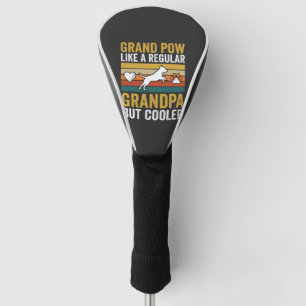 Grandpaw Grandpa Dog Lover Retro Golf Head Cover