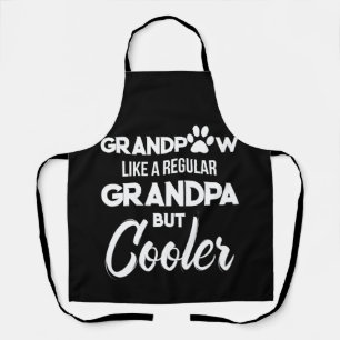 Grandpaw Like A Regular Grandpa But Cooler Apron
