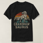 Grandpawsaurus Dinosaur Grandpa Saurus Fathers Day T-Shirt<br><div class="desc">Get this funny saying outfit for your special proud grandpa from granddaughter, grandson, grandchildren, on father's day or christmas, grandparents day, or any other Occasion. show how much grandad is loved and appreciated. A retro and vintage design to show your granddad that he's the coolest and world's best grandfather in...</div>