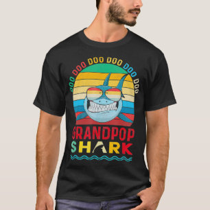 Grandpop Shark  Fathers Day Gift From Son Daughter T-Shirt