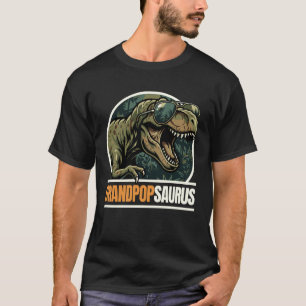 GrandpopSaurus T-Rex Dinosaur Grandpop Grandpa Fat T-Shirt