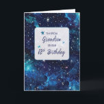 Grandson 18th Birthday Stars in Galaxy Sky Card<br><div class="desc">This card showcases a mesmerising galaxy sky, adorned with countless shimmering stars, representing the boundless potential of a young life just beginning to unfold. The front features a bold, celebratory message, wishing a happy 18th birthday to a cherished grandson. The combination of the cosmic backdrop and heartfelt words creates a...</div>