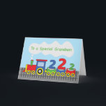 Grandson 2nd Birthday Colorful Train on Track Card<br><div class="desc">Time to have fun and celebrate your grandson’s 2nd birthday! Surprise him with this card once the happiness starts. He will definitely love this one coming from you.</div>