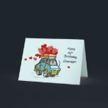 Grandson 38th Birthday Car Load of Hearts Card<br><div class="desc">Birthdays happen only once a year so never miss an opportunity to send a birthday greeting to remember to anyone celebrating. This card will surely be remembered by your grandson once he gets it for his 38th birthday. Get him this now!</div>