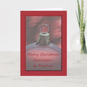 Grandson and his Partner Merry Christmas card