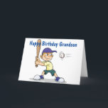 **GRANDSON** BATTER UP/HAVE A HAPPY BIRTHDAY CARD<br><div class="desc">IF YOUR GRANDSON PLAYS OR JUST LIKES BASEBALL I AM SURE HE WILL LOVE GETTING THIS CARD FOR HIS SPECIAL DAY AND THANKS so much for stopping by one of my eight stores. Enjoy him while he is young :)</div>
