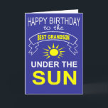 grandson birthday card<br><div class="desc">grandson birthday greeting cards</div>