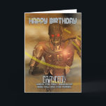 Grandson Birthday Card With Cyborg - Modern Robot<br><div class="desc">Grandson Birthday Card With Cyborg - Modern Robot</div>