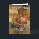 Grandson Birthday Card With Cyborg - Modern Robot<br><div class="desc">Grandson Birthday Card With Cyborg - Modern Robot</div>