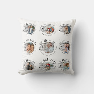 Grandson Birthday Custom Photo Minimalist Cushion
