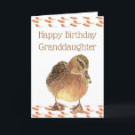 Grandson Birthday Fun Ducky Quack Quack Card<br><div class="desc">Funny Birthday with Cute Duck Card for your grandson with the inside verse about the ,  One little ducky with the feather on it's back,  he leads the others with a quack,  quack,  quack the nursery rhyme Six Little Ducks and a Happy Birthday</div>