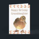 Grandson Birthday Fun Ducky Quack Quack Card<br><div class="desc">Funny Birthday with Cute Duck Card for your grandson with the inside verse about the ,  One little ducky with the feather on it's back,  he leads the others with a quack,  quack,  quack the nursery rhyme Six Little Ducks and a Happy Birthday</div>