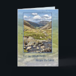 Grandson Birthday with a Mountain Landscape Card<br><div class="desc">A beautiful landscape to wish your grandson a happy birthday. A view of the English Lake district.</div>