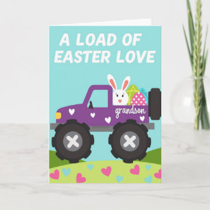 Grandson Easter Love Truck Card