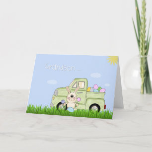 Grandson, Easter Truck Holiday Card