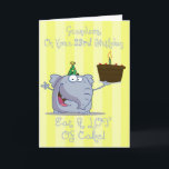 Grandson Eat More Cake 23rd Birthday Card<br><div class="desc">card</div>