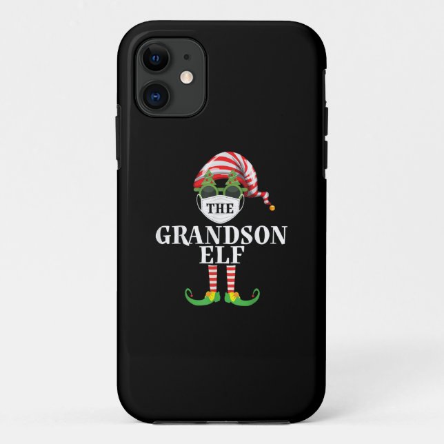 Grandson Elf Matching Christmas Case-Mate iPhone Case (Back)