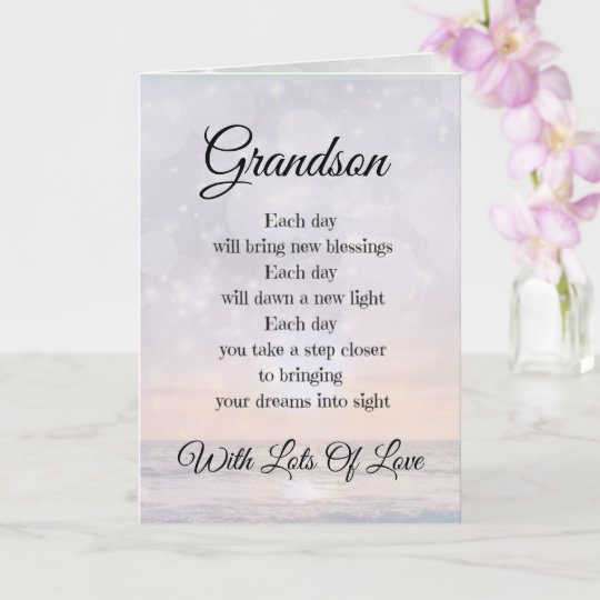 Grandson Encouragement Poem Design Greeting Card Zazzle Com Au   Grandson Encouragement Poem Design Greeting Card Rd8ee666189f8466fbea74d98084dce1a T0wz2 540 