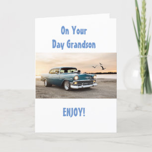 **GRANDSON** ENJOY YOUR BIRTHDAY! CARD