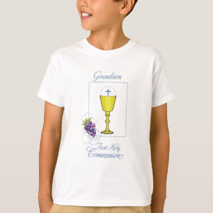 Grandson First Communion, Chalice with Host T-Shirt