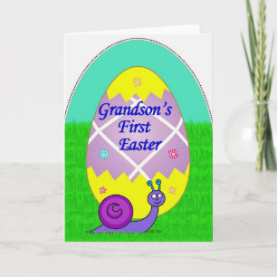 Grandson First Easter Art Card