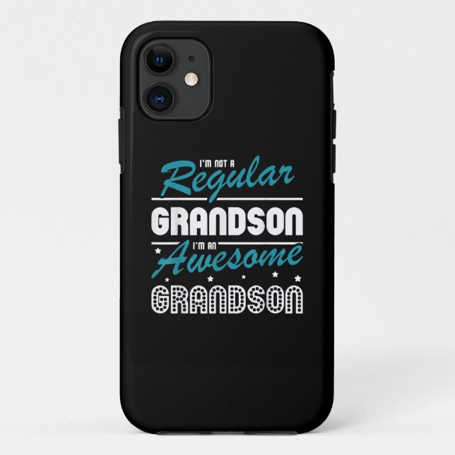 Grandson Gift | Im Not A Regular Grandson Case-Mate iPhone Case (Back)