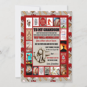 Grandson Gifts   To My Grandson Love From Grandma Invitation