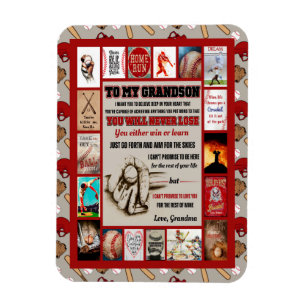 Grandson Gifts   To My Grandson Love From Grandma Magnet