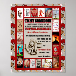 Grandson Gifts   To My Grandson Love From Grandma Poster