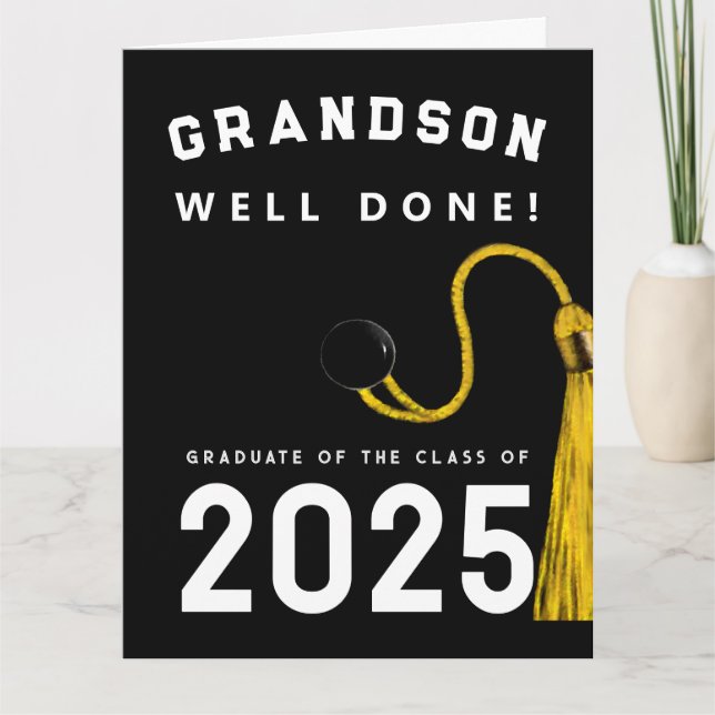 Grandson Graduation 2025 Card (Front)