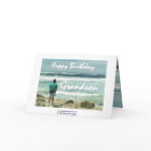 GRANDSON - Happy Birthday - Man and Ocean Waves