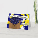 Grandson - Happy Birthday Navy Active Duty! Card<br><div class="desc">Wish your Navy hero a Happy Birthday with this fun unique birthday card. Personalise it by adding a picture of your hero on the inside. (This camouflage design works for all rates and ranks.)</div>