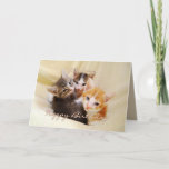 Grandson Happy Birthday Trio of Kittens Card<br><div class="desc">This card featuring three adorable kittens is perfect for a grandson's birthday.  See other Fuzzyball cards for age-specific birthdays and birthday cards for other family members. "Dearest Grandson,  Hope you have a purr-fectly meow-velous birthday! Hugs and kisses!"</div>