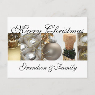 Grandson & his Family Merry Christmas card