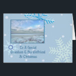 Grandson & His Girlfriend Winter Lake Christmas<br><div class="desc">card</div>