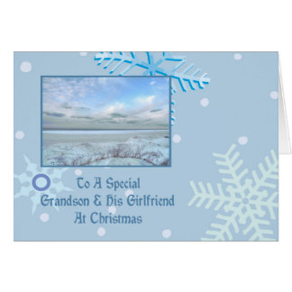 Grandson & His Girlfriend Winter Lake Christmas