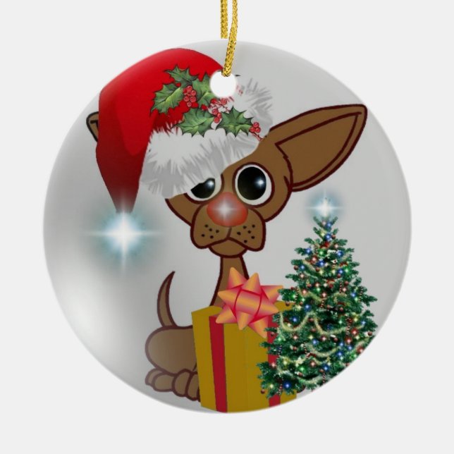 Grandson - It's A "Mousy Dog's Christmas" Ornament (Front)